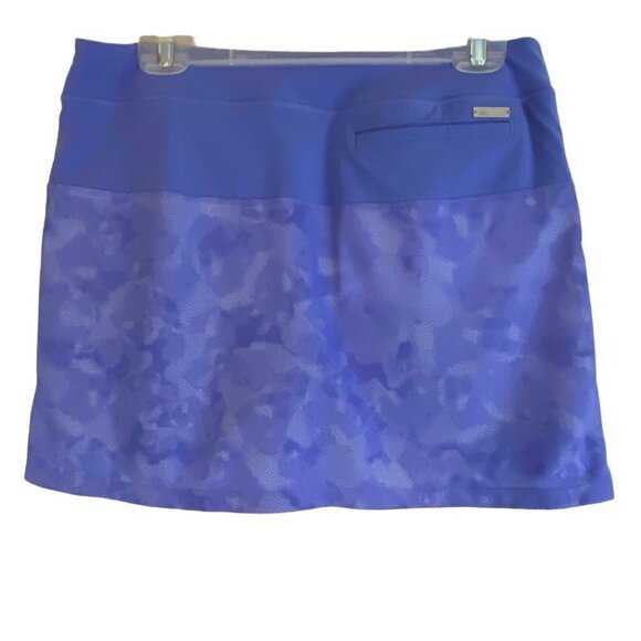 Adidas Printed Golf Skort Ladies Sm  Periwinkle - Picture 2 of 10